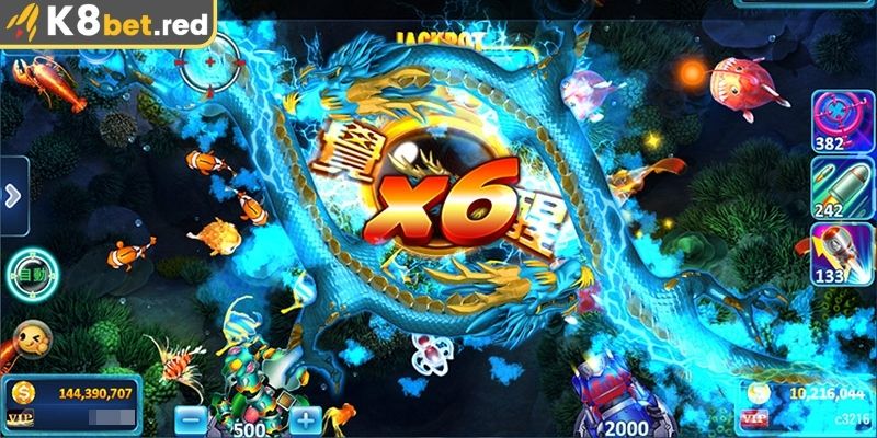 Bắn Cá KY - Sảnh Chơi Đại Dương Hot Nhất Tại K8bet 2 Tham gia game Golden Whale
