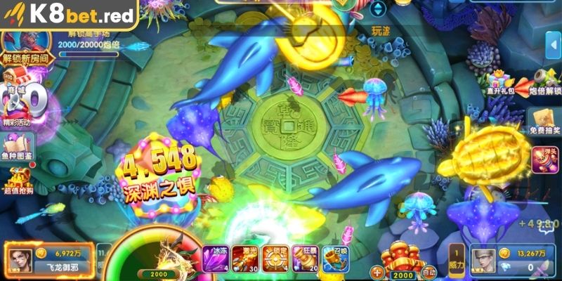 Bắn Cá YellowBat - Sảnh Game Đại Dương Siêu Hot Tại K8bet 2 Chế độ tổ đội - so tài
